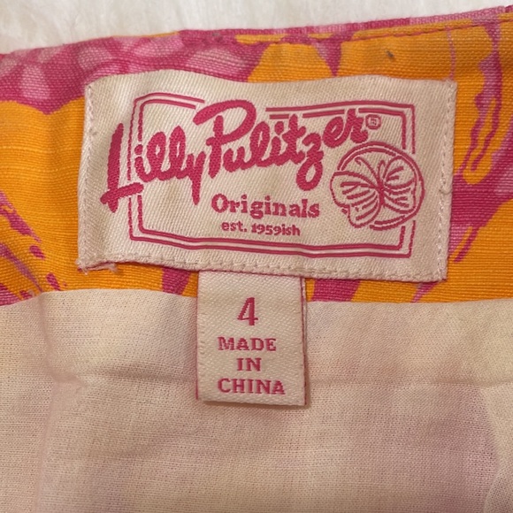 Lilly Pulitzer Vintage Originals Two Ton Bouquet Roslyn Skirt Size 4 - Picture 5 of 12